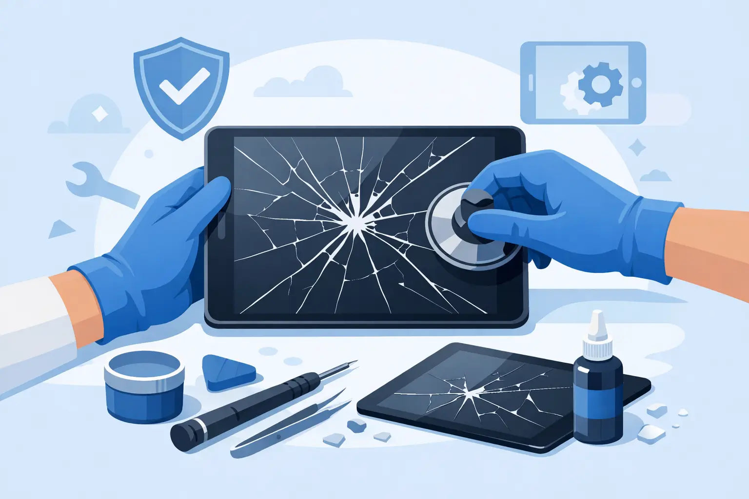 How to Fix Cracked Tablet Screen Safely
