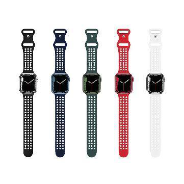 Hoco iWatch WA08 Flexible series honeycomb silicone strap(38/40/41mm) Red-www.firsthelptech.ie