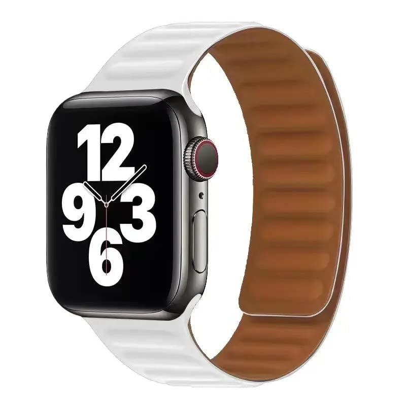 Hoco iWatch WA21 2nd Gen Silicon Magnetic Strap(38/40/41mm) White-www.firsthelptech.ie