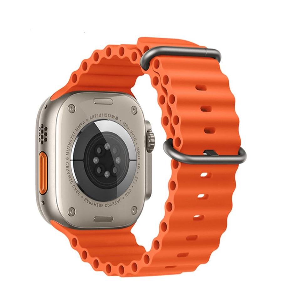 Hoco iWatch WA12 Ultra Design Silicon Strap (38/40/41mm) Orange-www.firsthelptech.ie
