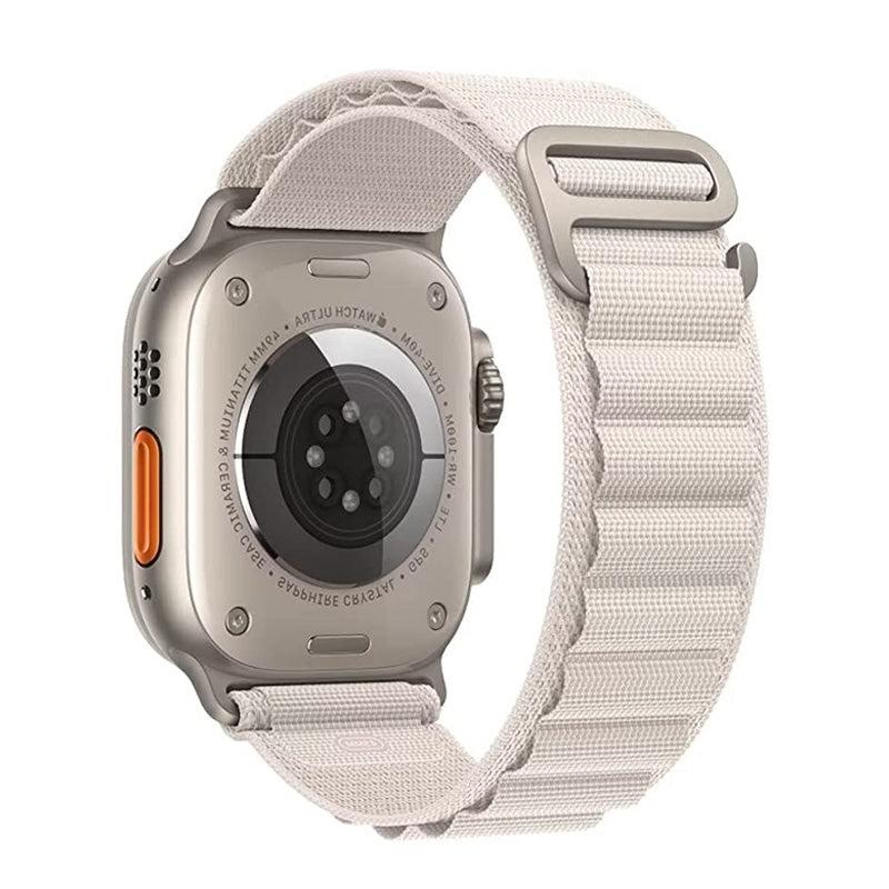 Hoco iWatch WA20 Climbing Series Nylon Strap(42/45/45/49mm) White-www.firsthelptech.ie