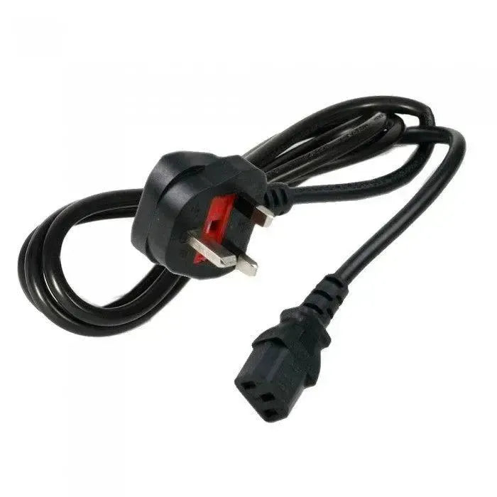 1.5M IEC Mains UK PC Power Lead Black