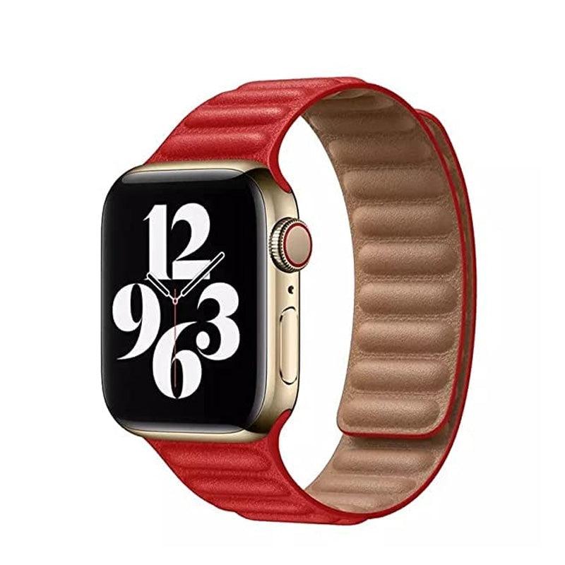 Hoco iWatch WA21 2nd Gen Silicon Magnetic Strap(38/40/41mm) Red-www.firsthelptech.ie