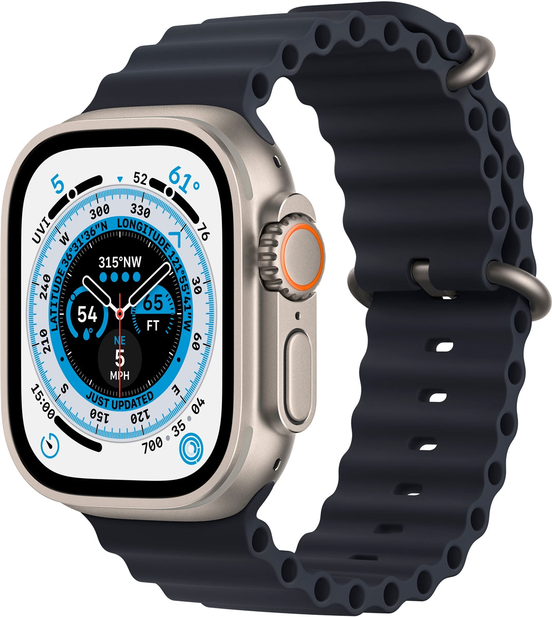 Hoco iWatch WA12 Ultra Design Silicon Strap (38/40/41mm) Black-www.firsthelptech.ie