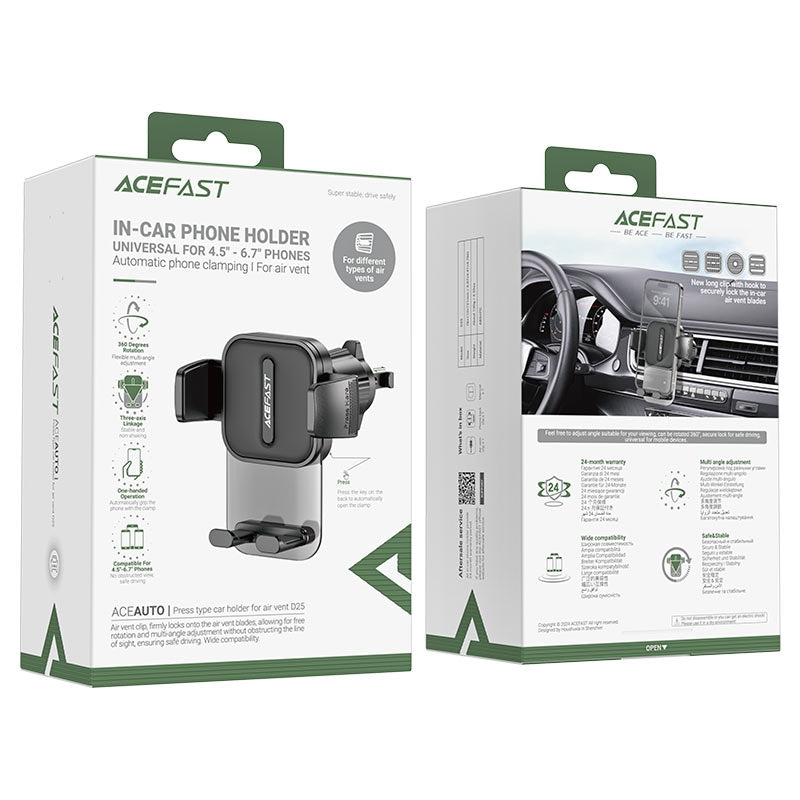 ACEFAST D25 Airvent Universal Car Holder Black