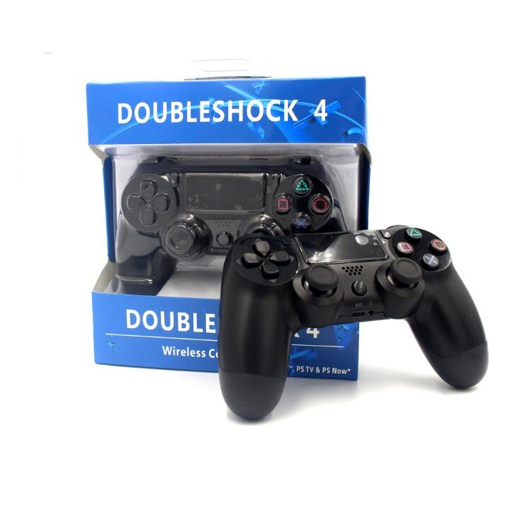 Double Motor Vibration 4 Wireless Bluetooth Remote Controller Black