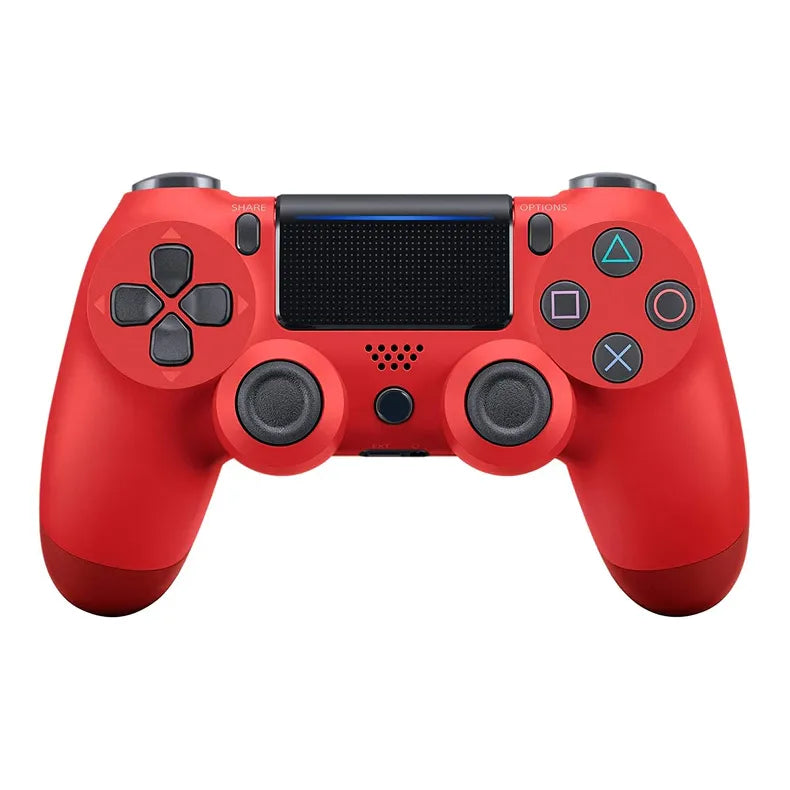 Double Motor Vibration 4 Wireless Bluetooth Remote Controller Red