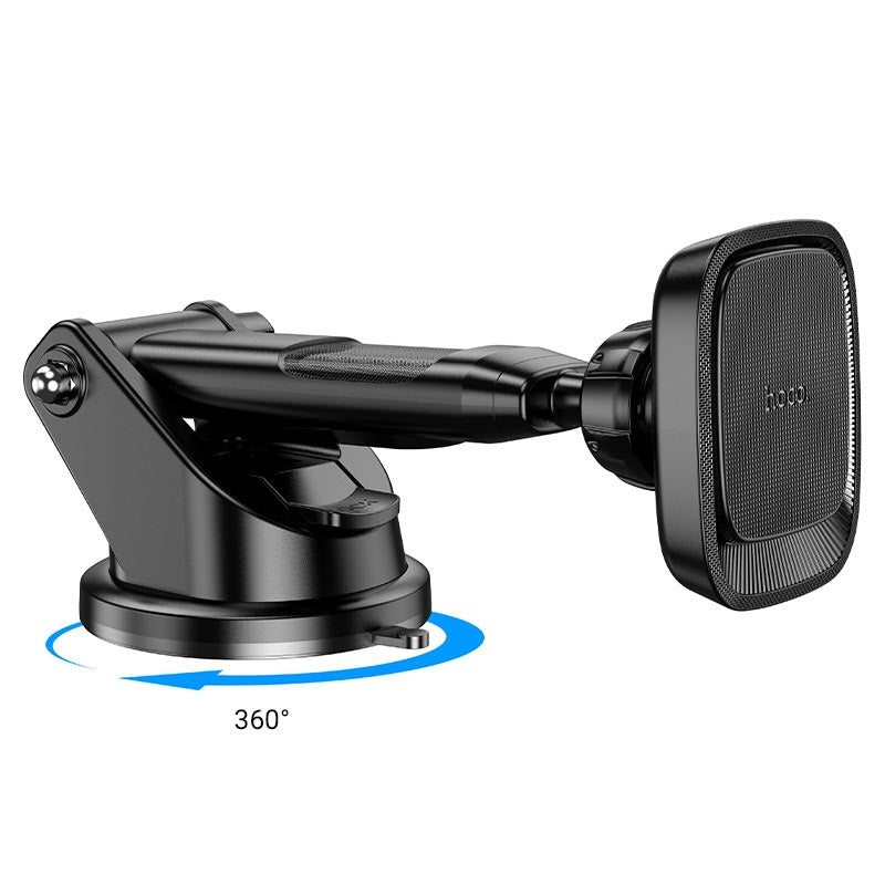 Hoco CA116 Blue Shark Center Console Magnetic Car Holder Metal Gray