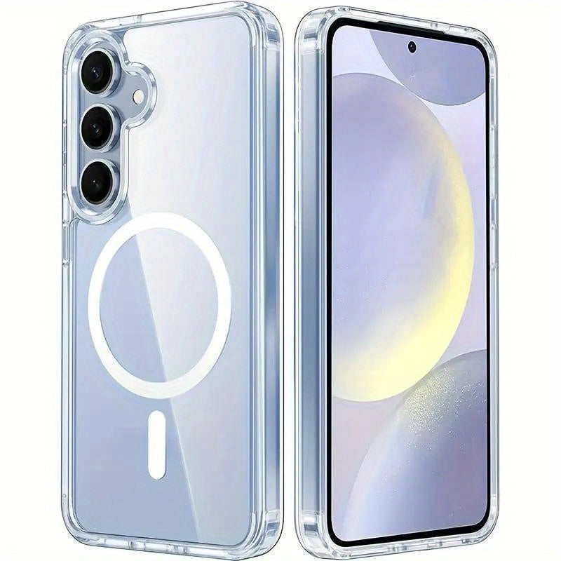 For Samsung Galaxy S24 FE Crystal Magnetic Magsafe Case