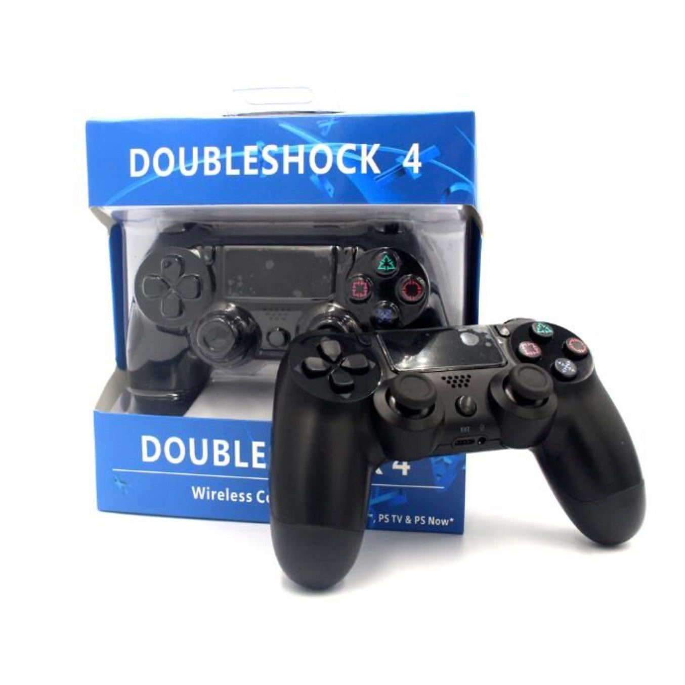 Double Motor Vibration 4 Wireless Bluetooth Remote Controller Black