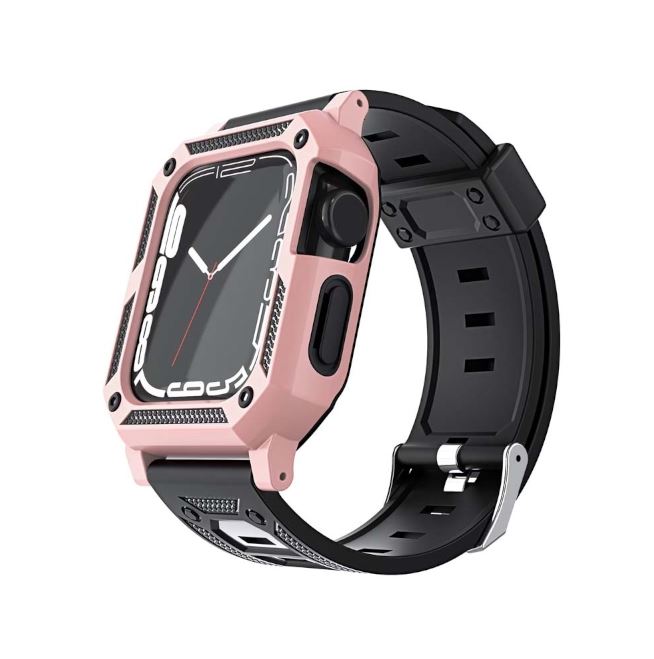 Strong Armor Full Cover Watch Band 42/44/45mm Rose Gold