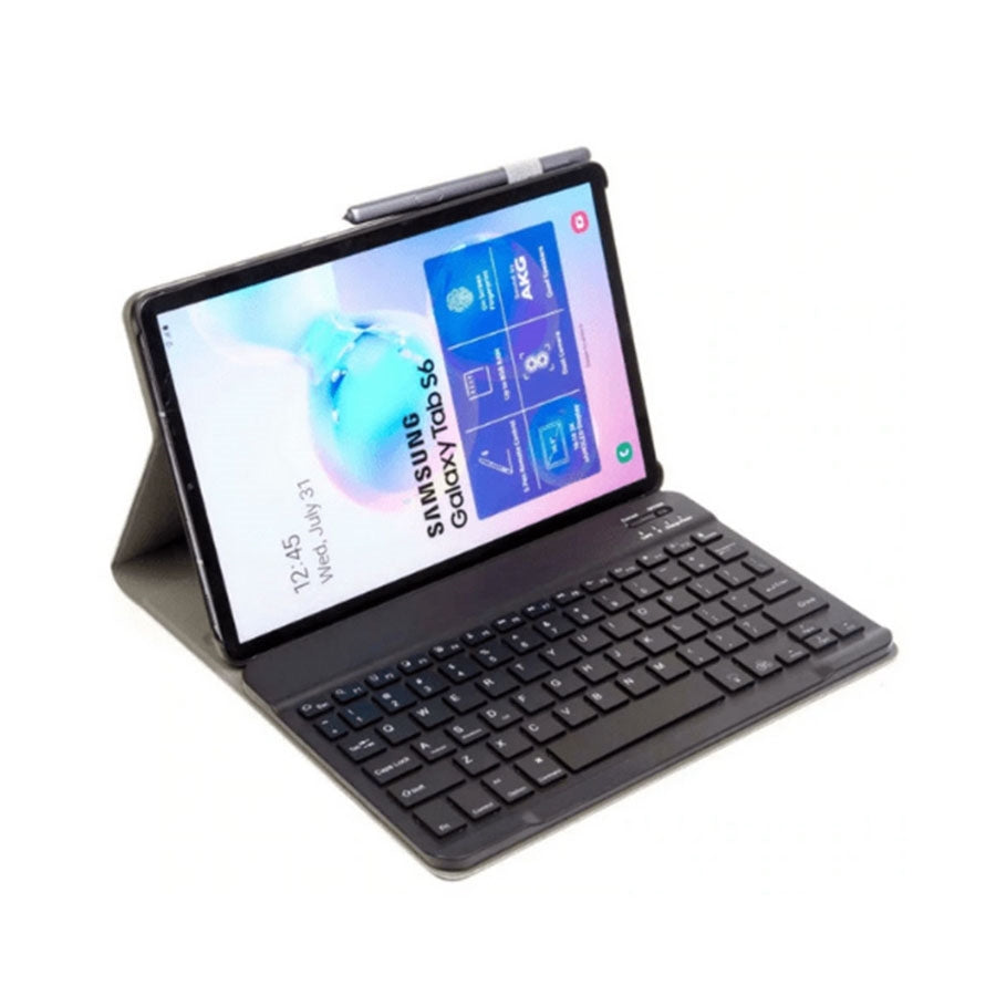 For Samsung Galaxy Tab A9 Plus SM-X210 Bluetooth Wireless Keyboard Wallet Case Black-www.firsthelptech.ie