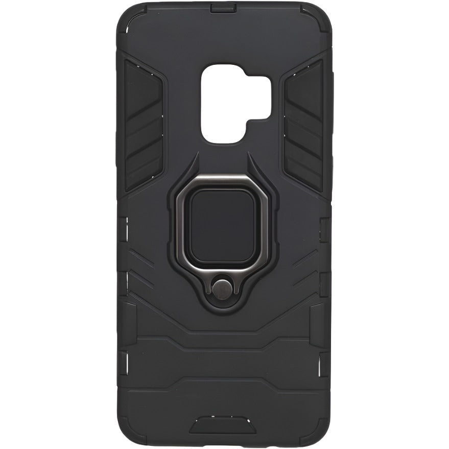 For Samsung Galaxy S9 Luxury Armor Case Shockproof Cover Magnet Ring Holder - Black-www.firsthelptech.ie