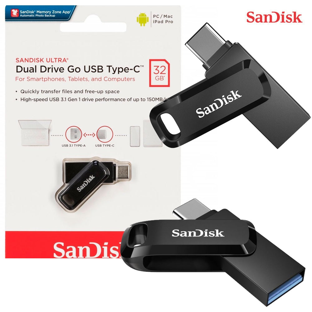 Sandisk Ultra Dual Drive Go USB - Type-C 32GB Flash Drive-www.firsthelptech.ie