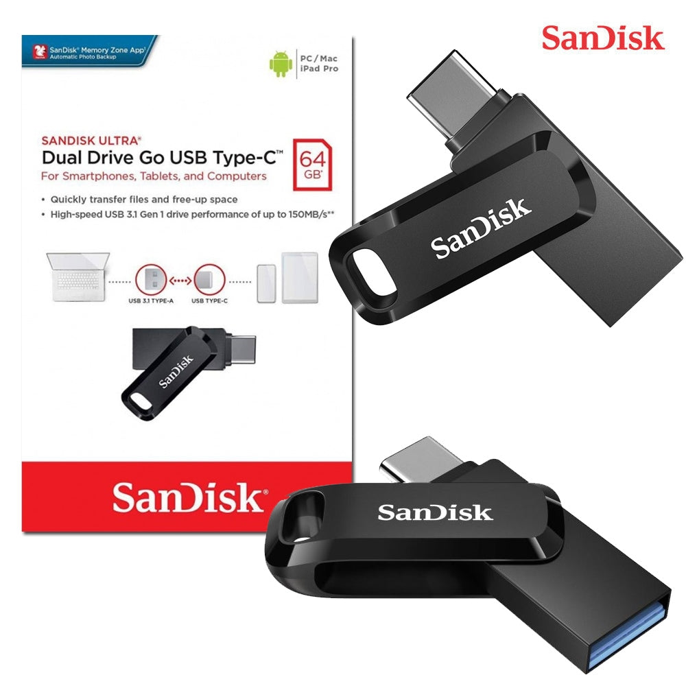 Sandisk Ultra Dual Drive Go USB - Type-C 64GB Flash Drive