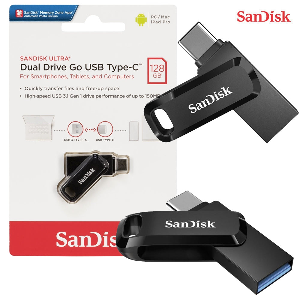 Sandisk Ultra Dual Drive Go USB - Type-C 128GB Flash Drive-www.firsthelptech.ie