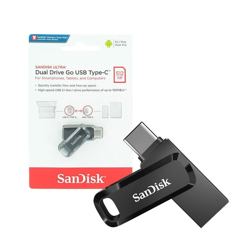Sandisk Ultra Dual Drive Go USB - Type-C 512GB Flash Drive-www.firsthelptech.ie