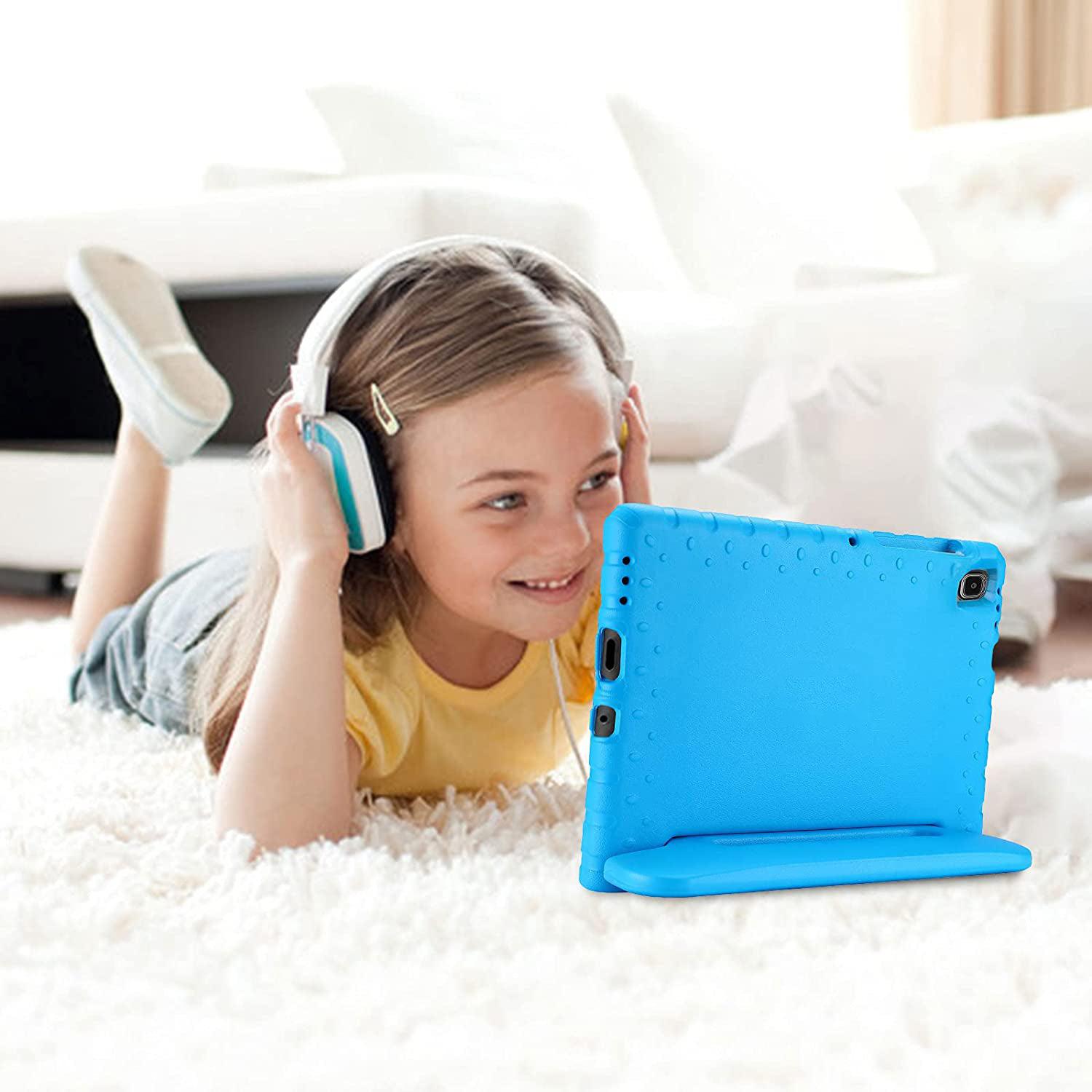 For Samsung Galaxy Tab A9 Kids Case Shockproof Cover With Stand - Blue-www.firsthelptech.ie