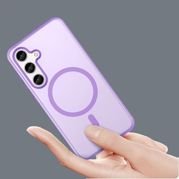 For Samsung Galaxy S25/ S24 Skin-Feel Magnetic Magsafe Case Purple
