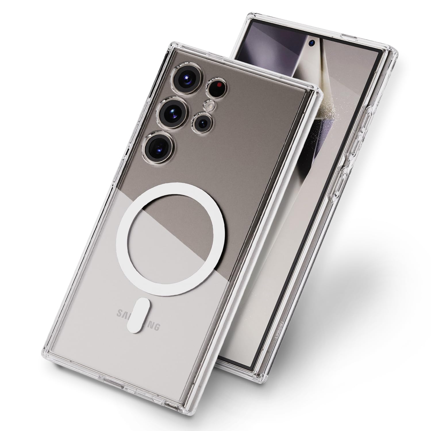 For Samsung Galaxy S23 Ultra Magsafe Magnetic Case Transparent