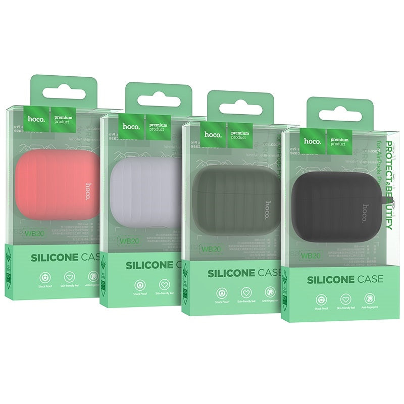 Hoco WB20 Airpod Pro Fenix Protective Silicone Case Red-www.firsthelptech.ie
