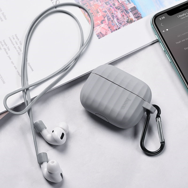 Hoco WB20 Airpod Pro Fenix Protective Silicone Case Grey-www.firsthelptech.ie