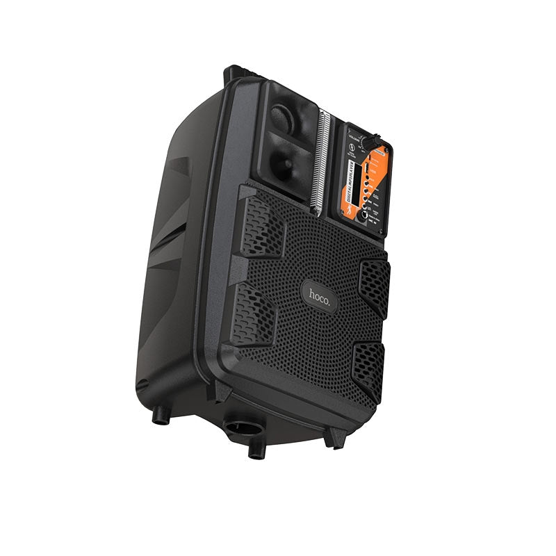 Hoco BS37 Dancer BT-V5.0 Outdoor 8'' Speaker With Wired Microphone Black-www.firsthelptech.ie