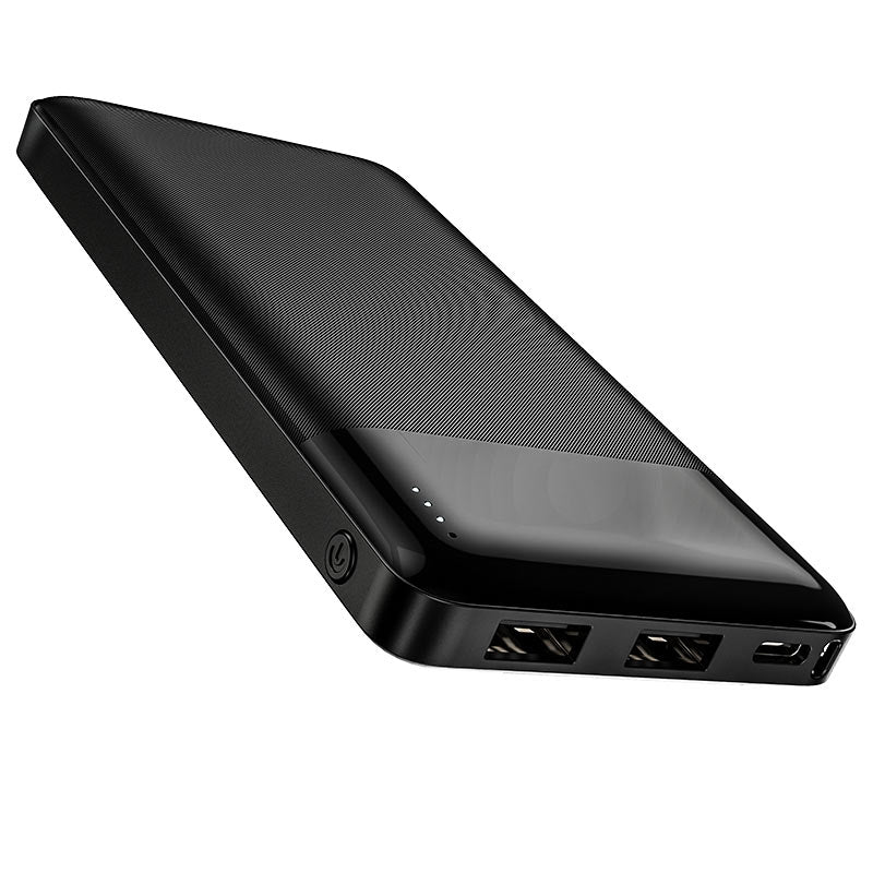Hoco J72 Easy Slim Dual USB Travel Power Bank 10000 mAh Black