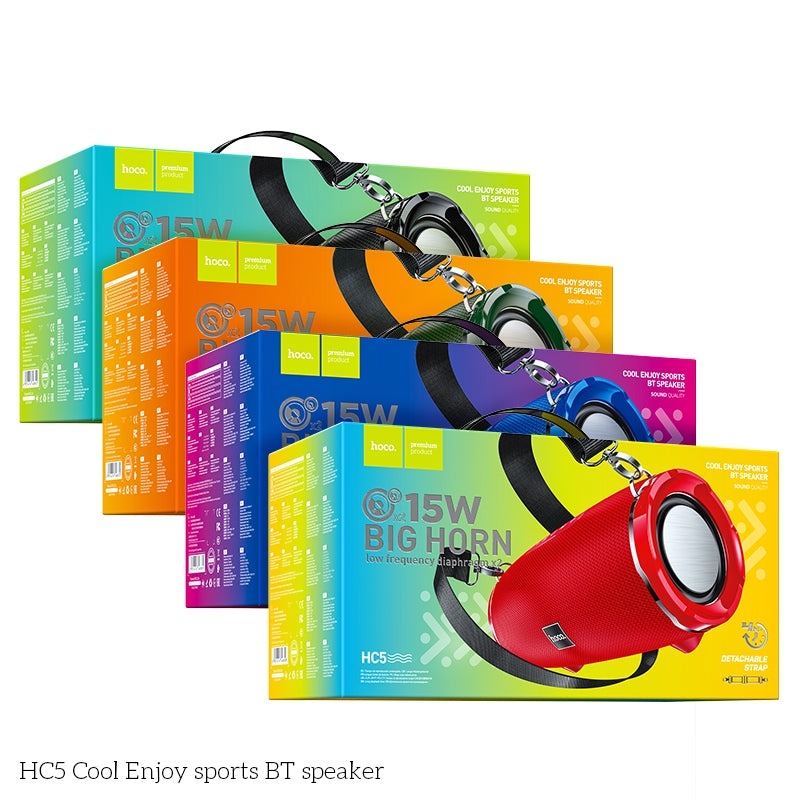 Hoco HC5 Cool Dual 15W Dynamic Sports BT Speaker Green-www.firsthelptech.ie