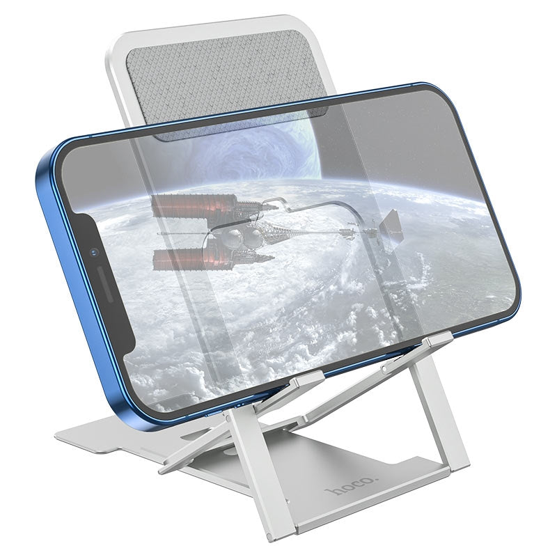Hoco PH43 Main-Way Universal Phone and Tablet Holder Silver-www.firsthelptech.ie