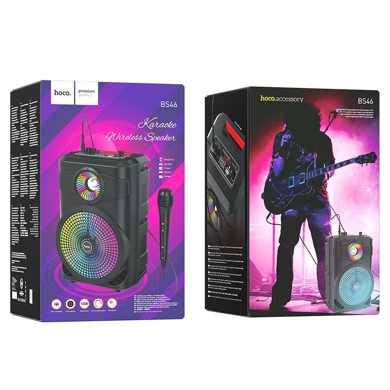 Hoco BS46 Mature Portable Outdoor 10W Bluetooth Speaker Black