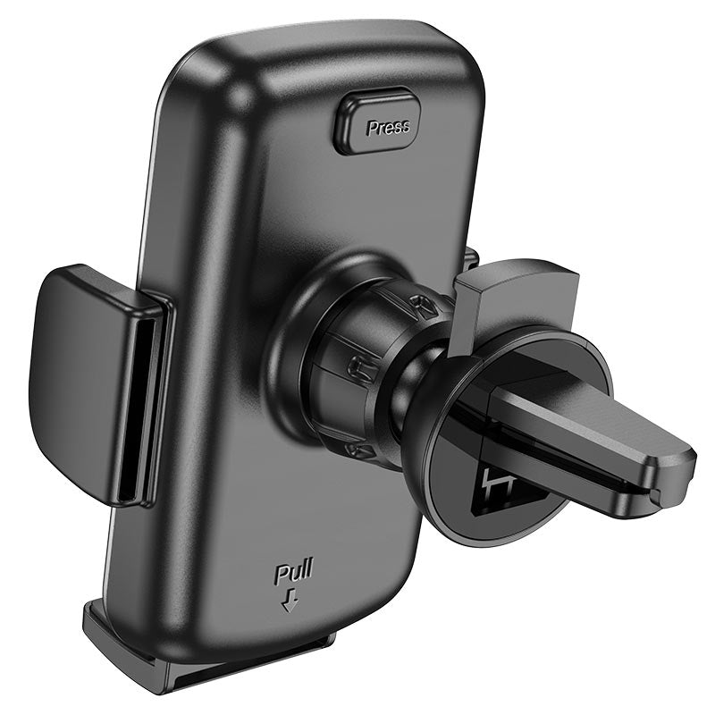 Hoco CA94 Polaris Premium In-Car Air Vent Phone Holder Black-www.firsthelptech.ie