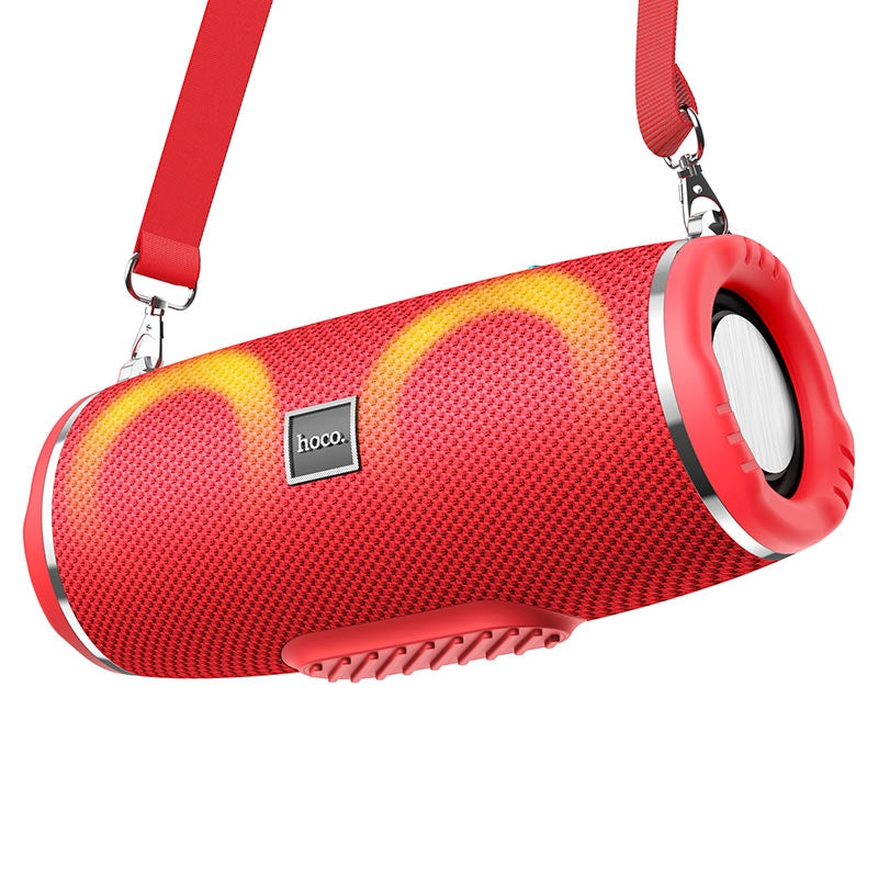 Hoco HC12 Heavy Bass Portable Drum Bluetooth Speaker Red-www.firsthelptech.ie
