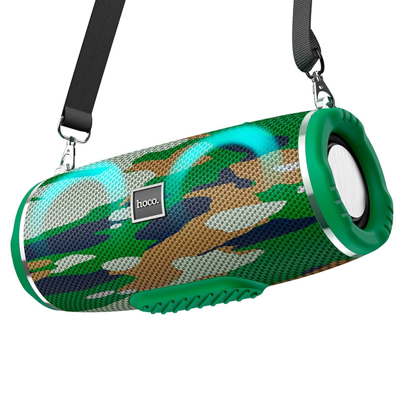 Hoco HC12 Heavy Bass Portable Drum Bluetooth Speaker Camouflage Green-www.firsthelptech.ie
