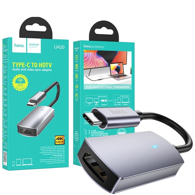 Hoco UA20 Presage Type-C to HDTV Converter Tarnish-www.firsthelptech.ie