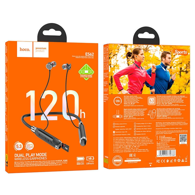 Hoco ES62 Pretty BT 5.3 120 Hour Wireless Neck Band-www.firsthelptech.ie