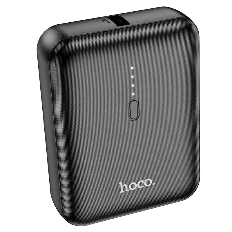 Hoco J96 Strider LED Indicator Mini Power Bank 5000 mAh Black-www.firsthelptech.ie