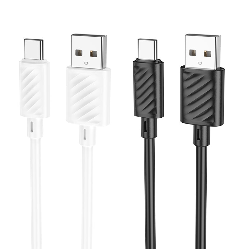 Hoco X88 Fast Type-C Charging Cable 3.0A 1M White-www.firsthelptech.ie