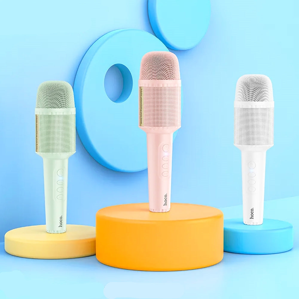 HOCO DBK1 Portable Handheld Wireless Karaoke Microphone White