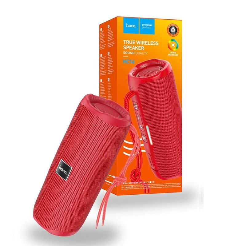 Hoco HC16 Vocal High Base Sports BT Speaker Red-www.firsthelptech.ie