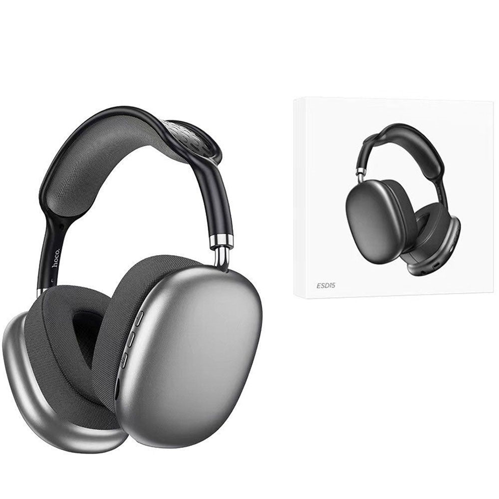 Hoco ESD15 Cool Shadow Bluetooth Headphones Dark Grey-www.firsthelptech.ie