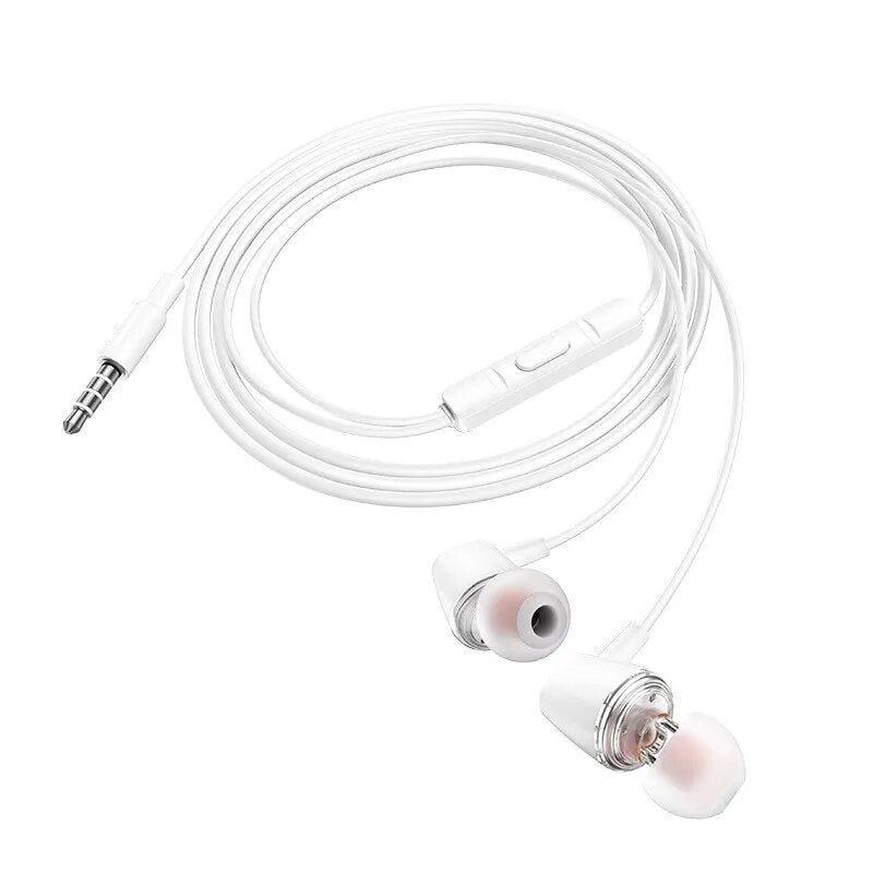 Hoco M107 Discoverer Transparent Edition Universal Earphones White