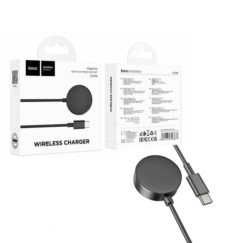 Hoco CW48 Type-C Wireless Charger for Galaxy Smart Watches-www.firsthelptech.ie