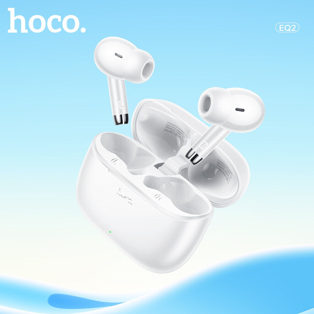 Hoco EQ2 TWS BT 5.3 Voice Assist Earphone White