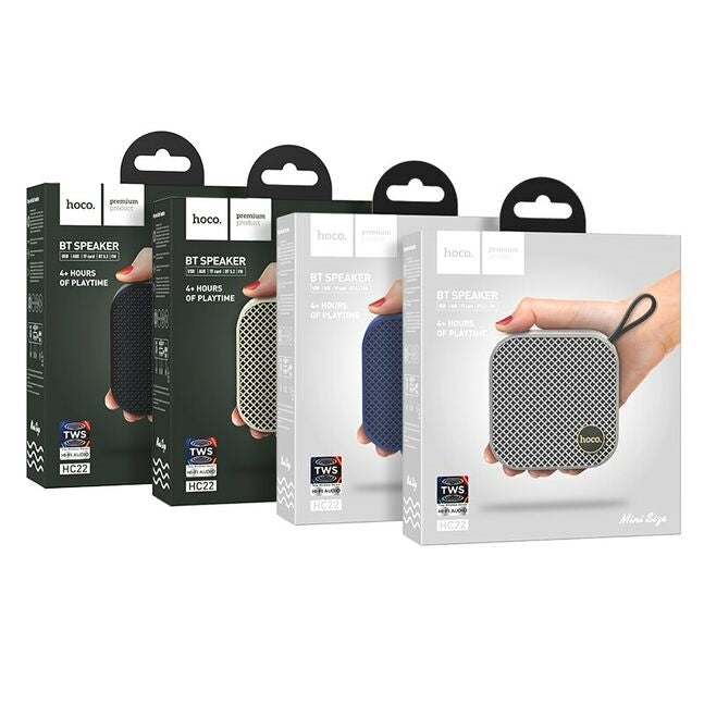 Hoco HC22 Auspicious 3D Stereo Sports BT Speaker Black-www.firsthelptech.ie