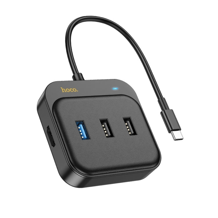 Hoco HB36 5-in-1 Multiport Adapter HDTV+USB3.0+USB2.0*2+PD100W-www.firsthelptech.ie