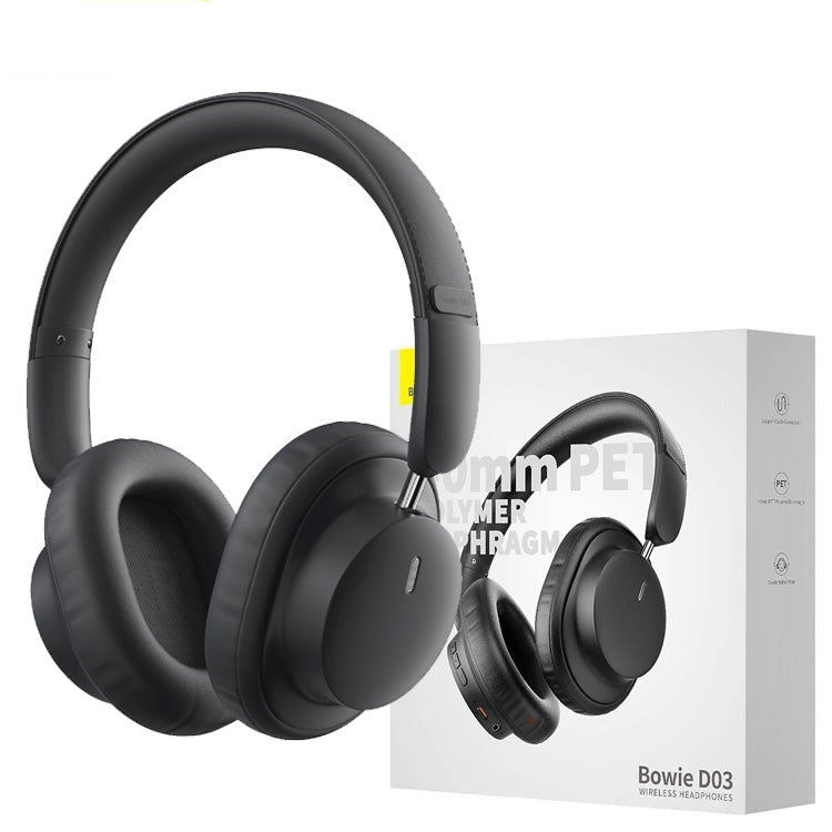 Baseus Bowie D03 Over-Ear High Beats Wireless Headphones Black-www.firsthelptech.ie