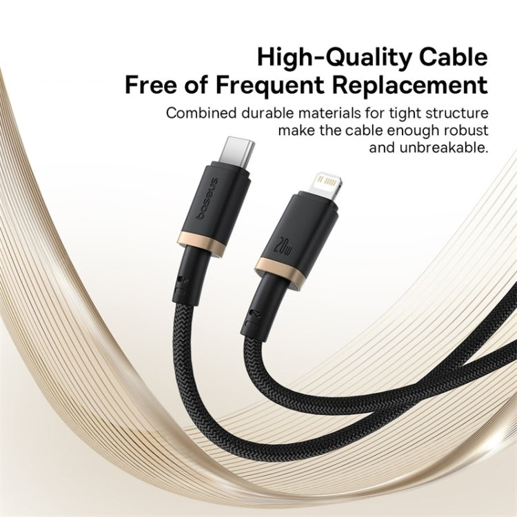 Baseus Dura Series Fast Charging Cable Type-C To iP 20W 1m Gold & Black