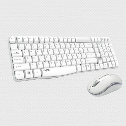 Rapoo X1800 Pro 2.4GHz Office Wireless Keyboard & Mouse Set White