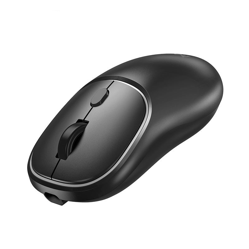 Hoco DI47 Cool Light Fluorescent Rechargeable Wireless Mouse Black-www.firsthelptech.ie